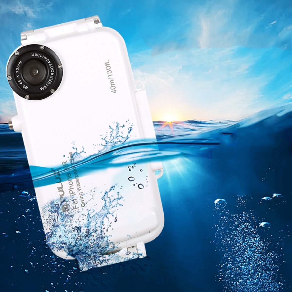 PULUZ 40m Waterproof Diving Shell Shockproof Protective Case for iphone XR XS Max iP7 Plus&8 Plus