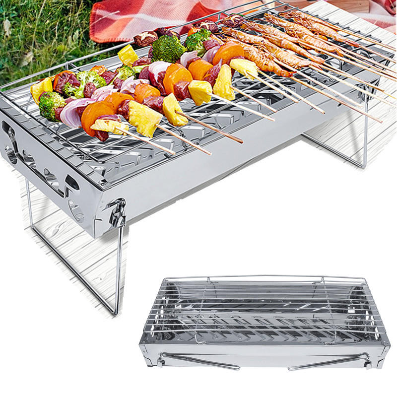 Folding BBQ Grill Portable Barbecue Grill Outdoor Traveling Camping Garden Stove Grill