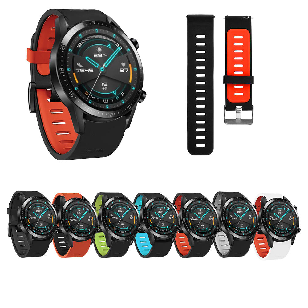 

Bakeey 22mm Colorful Silicone Strap Smart Watch Band For Huawei WATCH GT 2 46MM