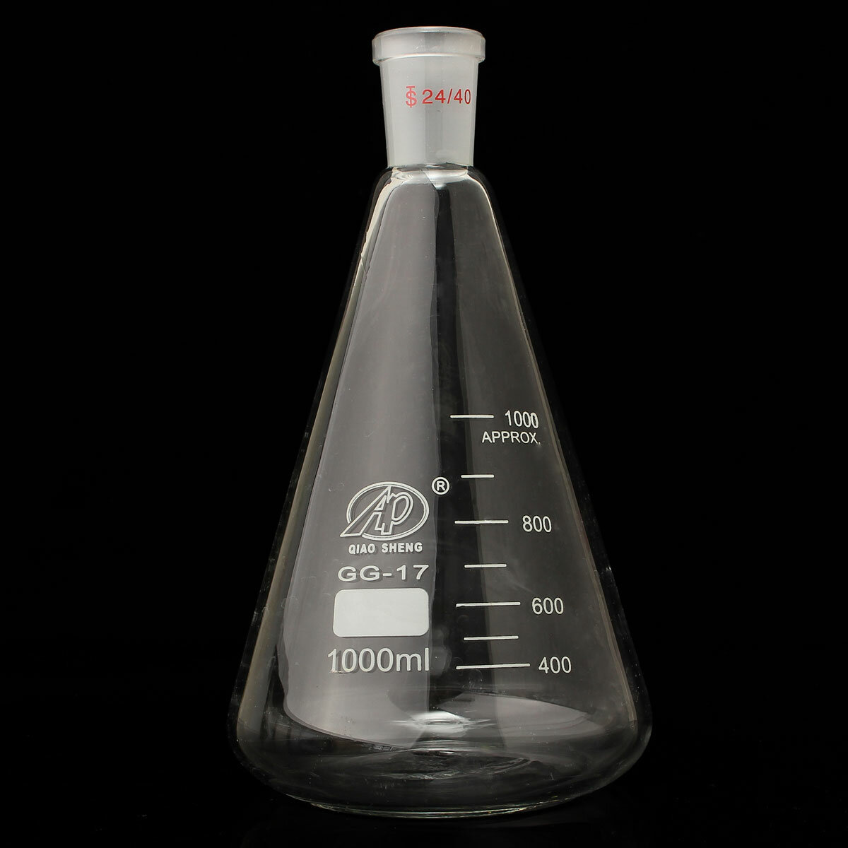 1000ml2440Glass Erlenmeyer Flask1LConical BottleLab Chemistry Glassware