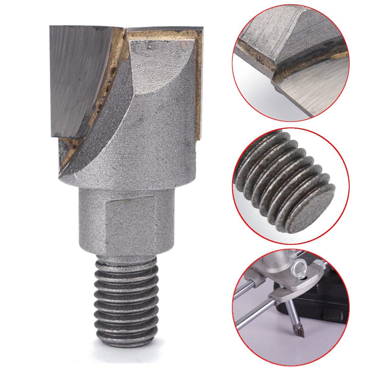 Drillpro M10 16.5-30mm Carbide Soubers Plunging Cutter Wood Cutter for Soubers Mortice Lock Fitting Jig Woodworking Tool