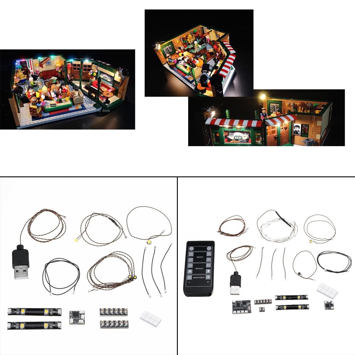 DIY LED Light String Kit For LEGO 21319 Television Series Friends Coffee Shop