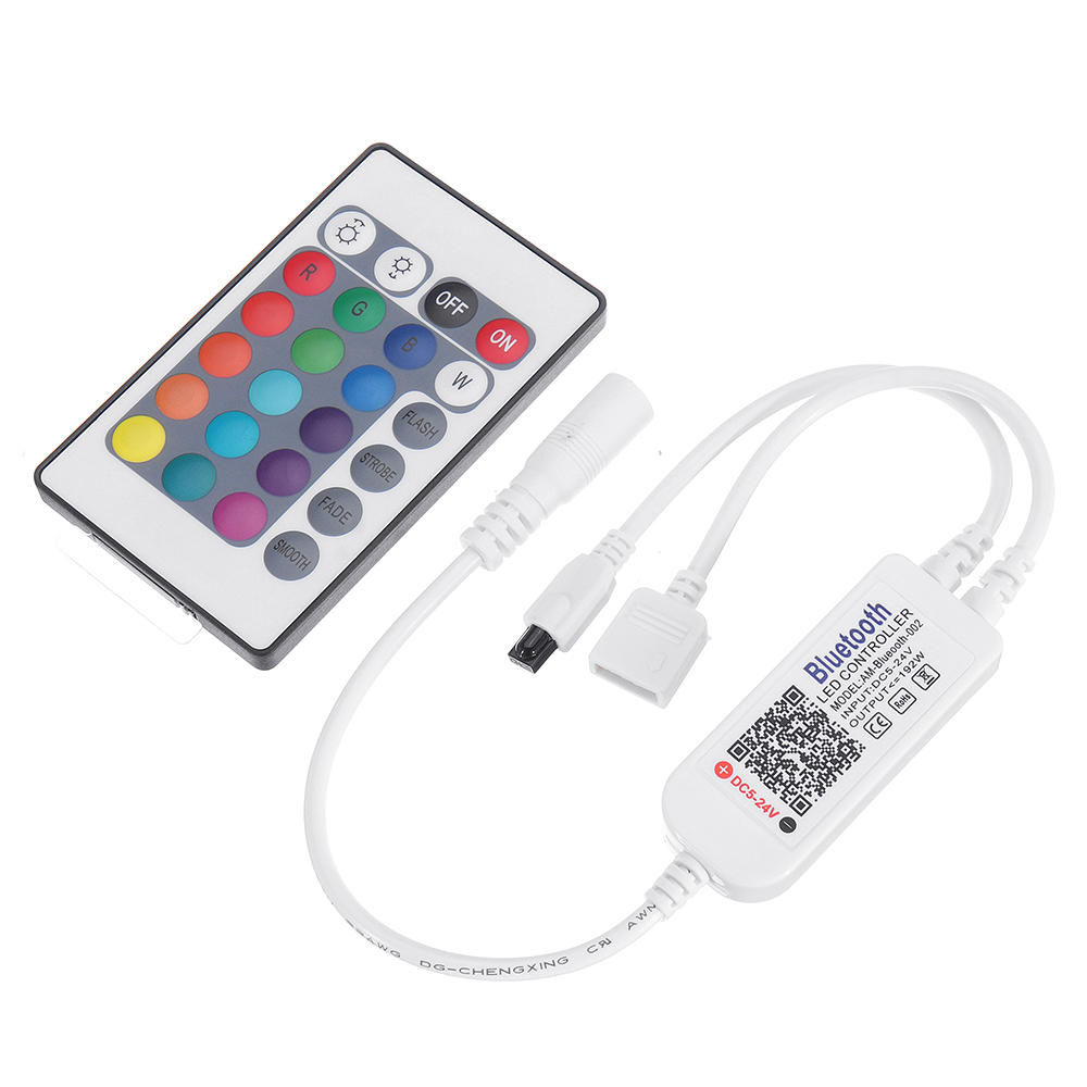 RGB APP Bluetooth Controller  24key IR remote Smart Controller for RGB LED Strip 