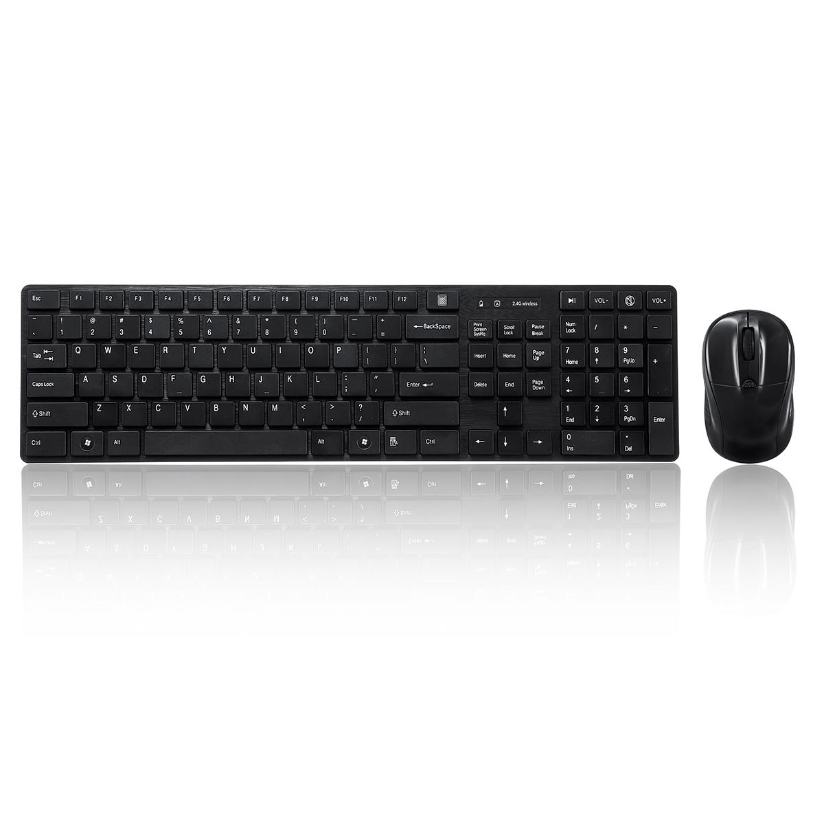 

800-1200-1600DPI Adjustable 2.4 GHZ Wireless Chocolate Keycaps Keyboard and Mouse Combo for Play Gaming Office