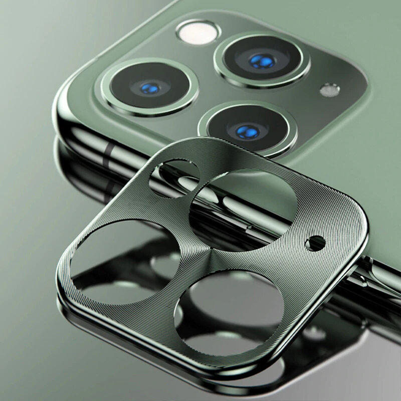 Antikras Metalen cirkelring Telefooncamera Lensbeschermer voor iPhone 11/11 Pro / 11 Pro Max