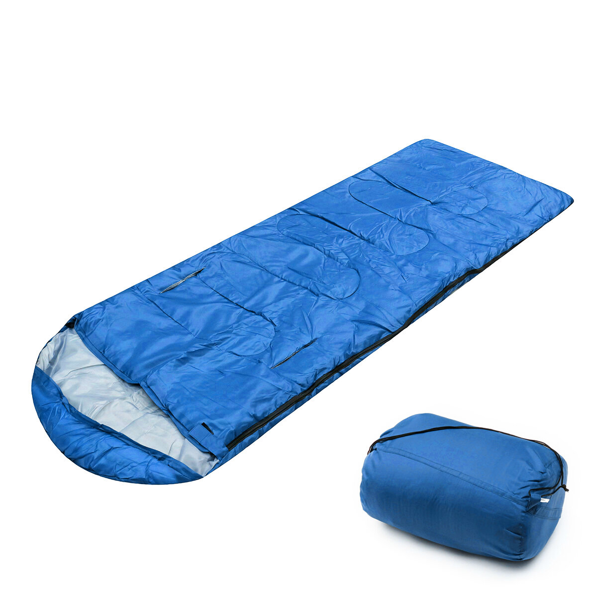 10x75CM Waterproof Camping Envelope Sleeping Bag Outdoor Hiking Backpacking Sleeping Bag with Compre