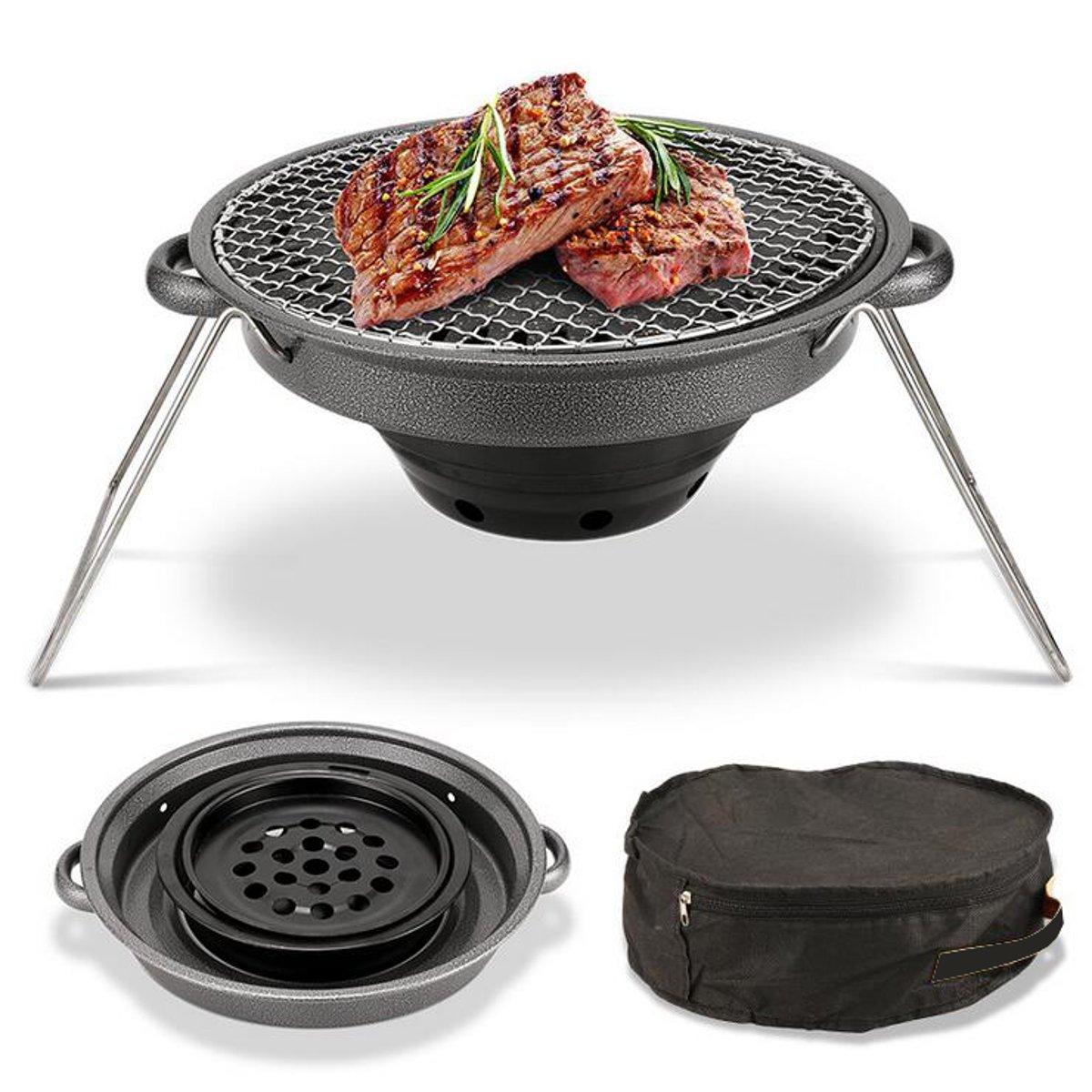 

30CM Non-stick Samgyupsal Samgyeopsal Korean Grill Pan Heating Stove Barbecue BBQ