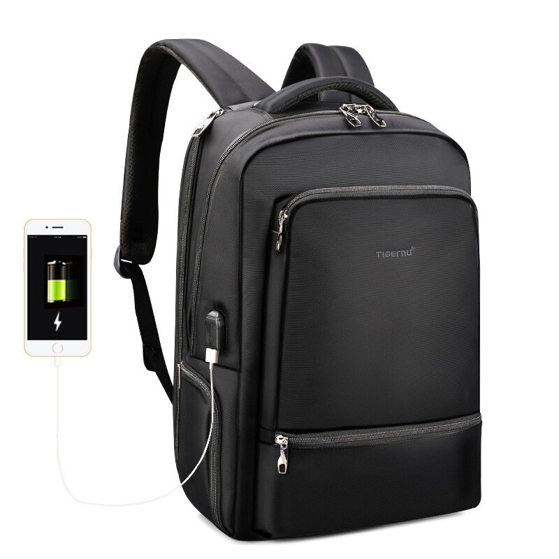 Tigernu 22L USB Backpack Waterproof 15.6inch Laptop Bag Sports Travel Hiking Climbing Rucksack