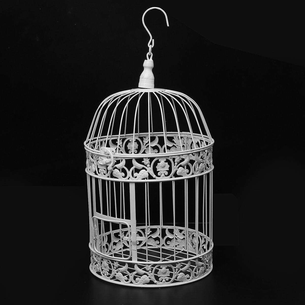 1Pc Metal White Bird Cage Candy Box Wedding Gifts Iron Wedding Birdcage BoxY`nd 