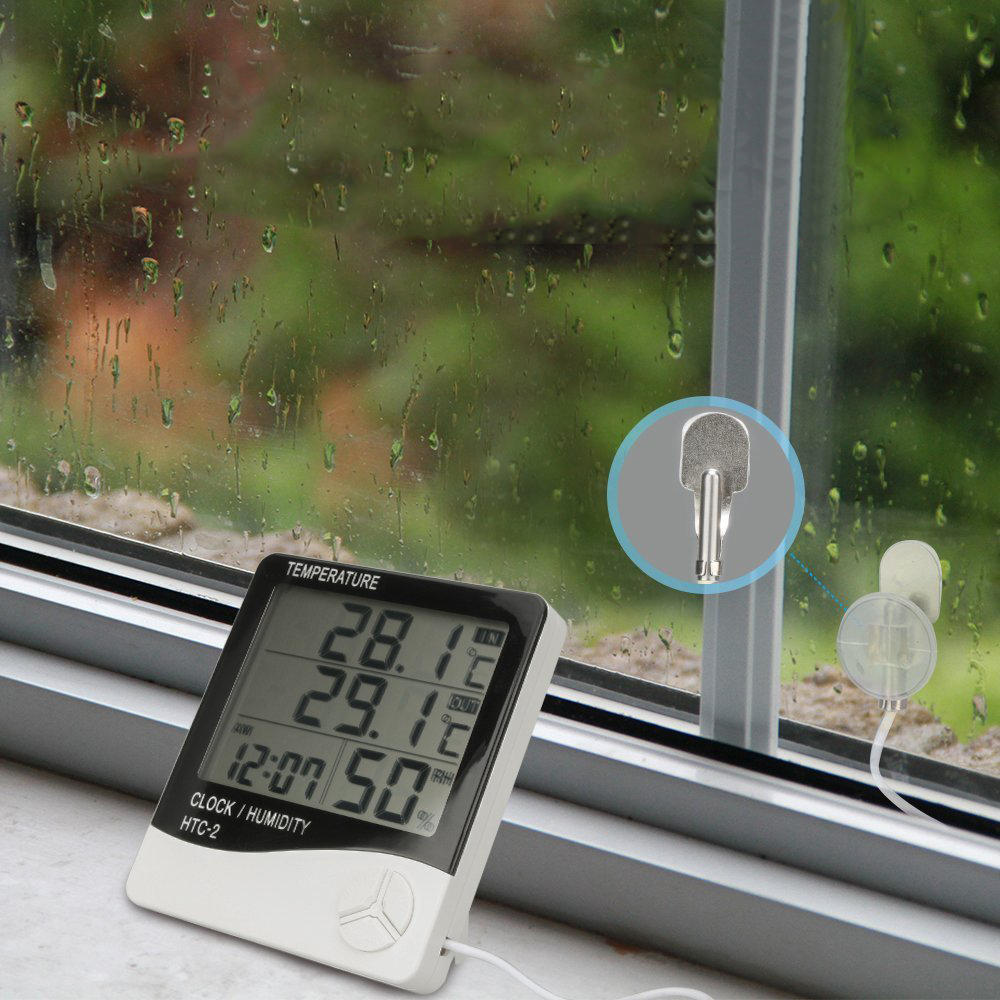 Digitale hygrometer Luchtvochtigheidsmeter binnenshuis en temperatuurmonitor Thermometer Nauwkeurige