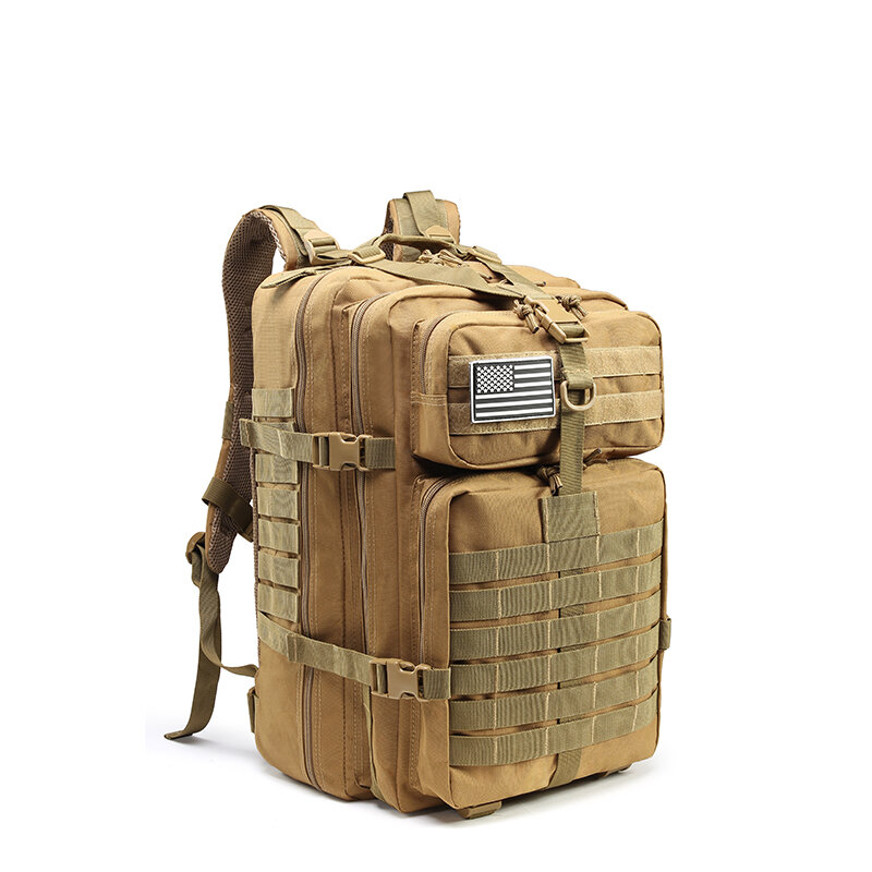 45L Tactical Army Military 3D Molle Assault Rucksack ΣΑΚΙΔΙΟ ΠΛΑΤΗΣ Εξωτερική πεζοπορία Camping Travel Bag