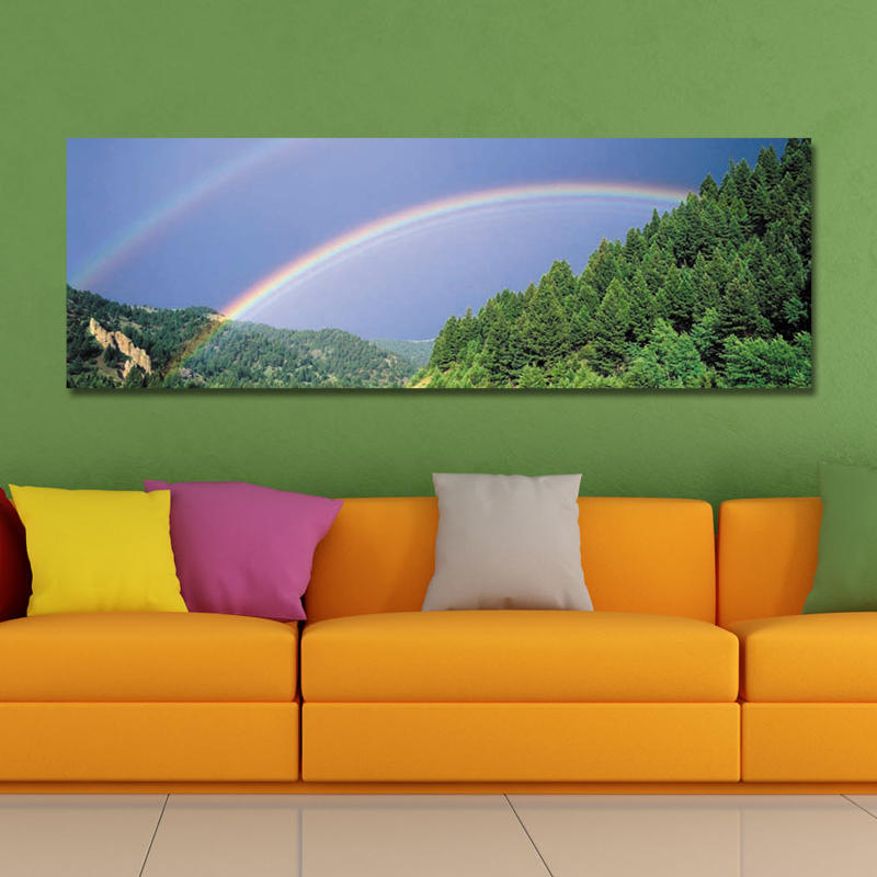 DYC 10429 Olieverfschilderijen met enkele spray Fotografie Rainbow Wall Art voor huisdecoratie
