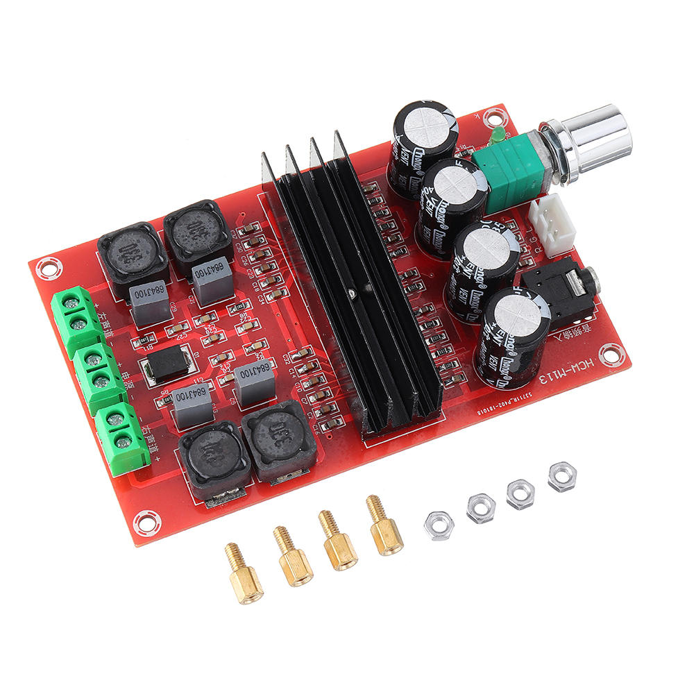 Arduino 12V-24V TPA3116D2 2X100W Dual Channel Digital Audio Amplifier Board for Arduino 