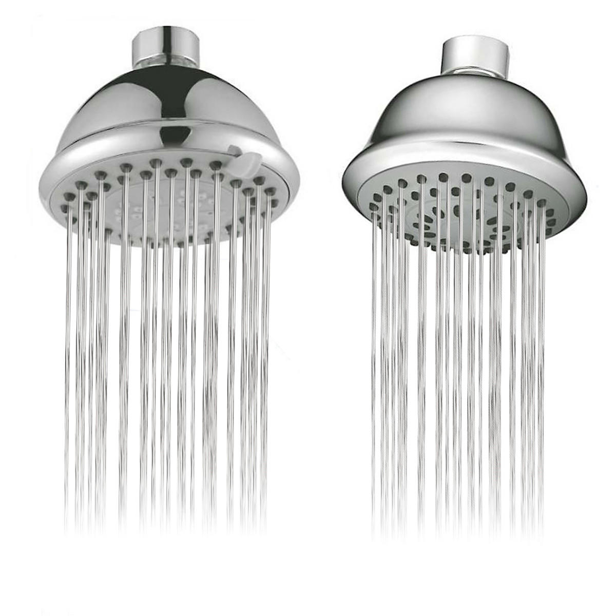 Chrome Faucet Single/3 Function Shower Head High Pressure Swivel Water Saving Showerhead