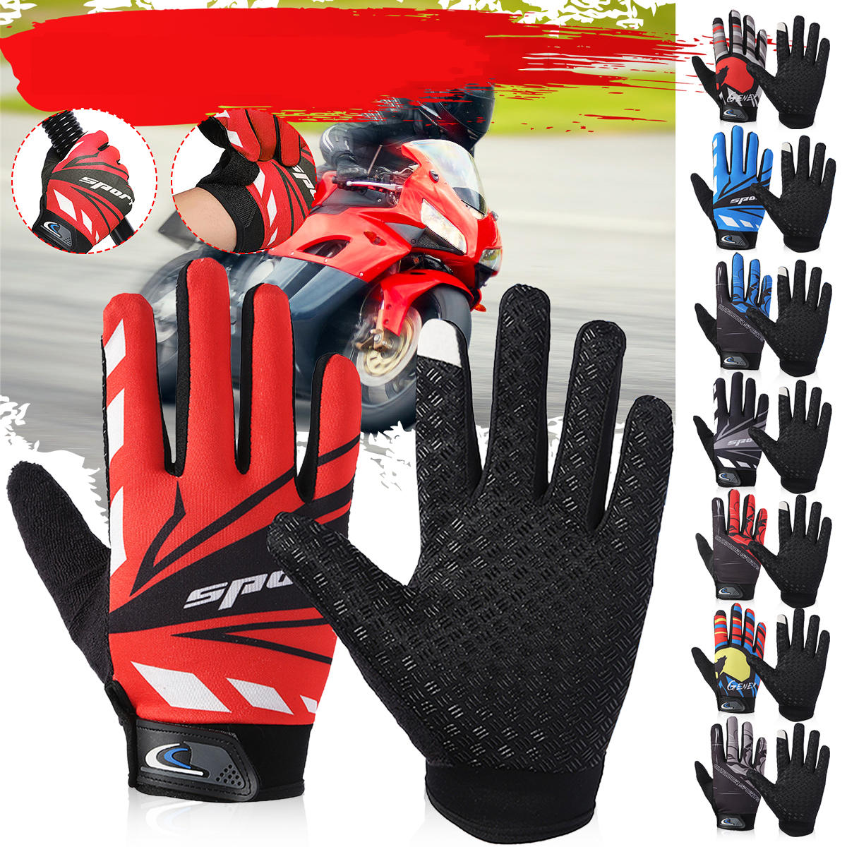 Windproof Touch Screen Gloves Breathable Warm Full Finger Gloves Winter Warmer for...