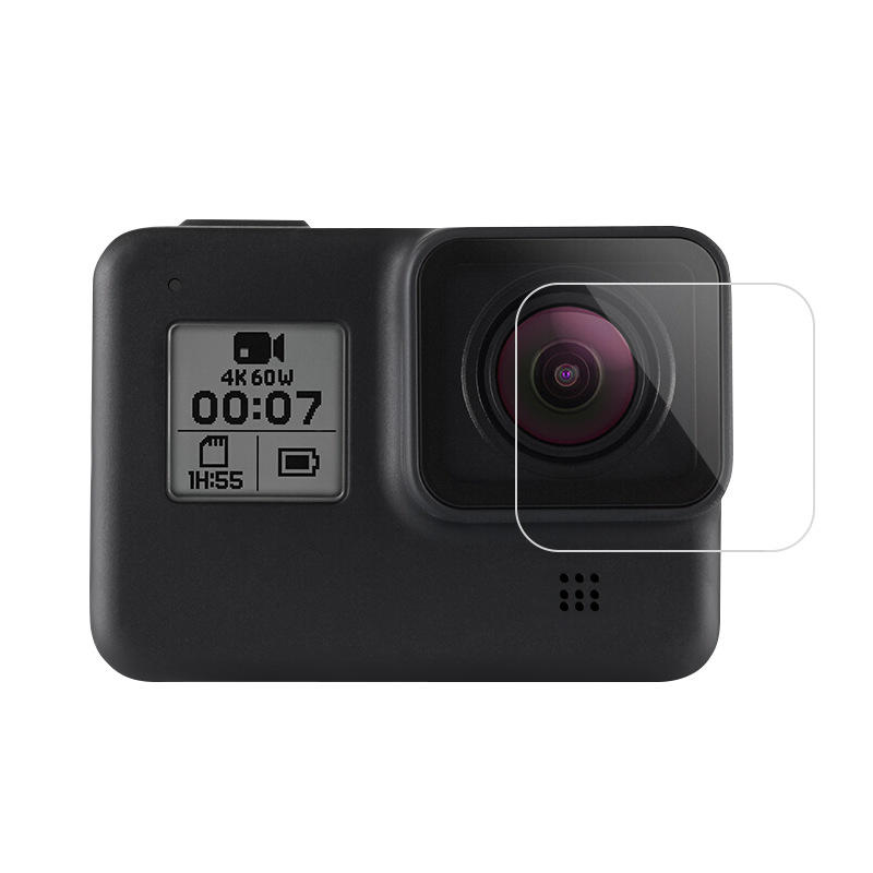 TELESIN GP-FLM-801 9H gehard touchscreen lens beschermfolie voor GoPro Hero 8 zwarte actiecamera