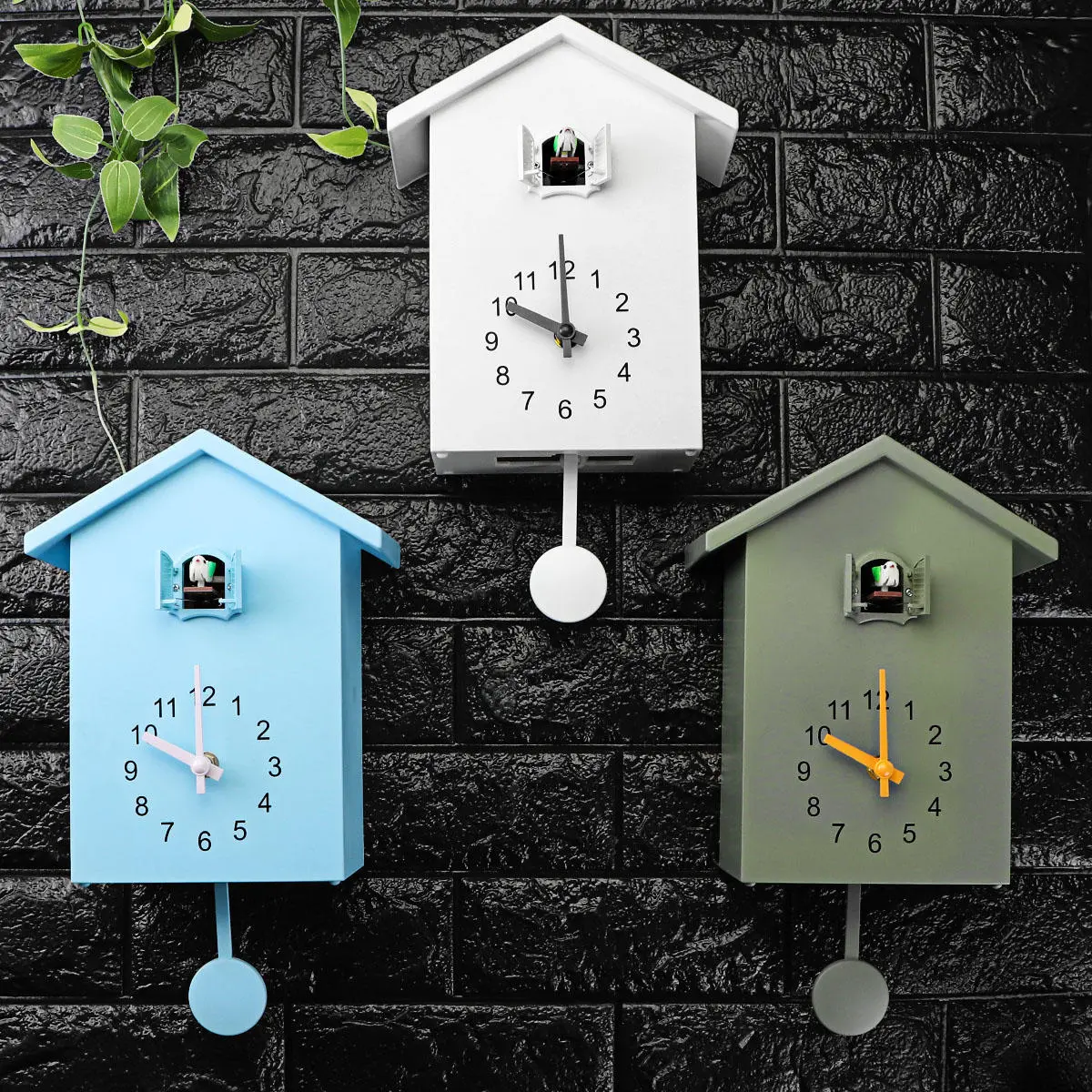 Για τους λάτρεις των ρετρό στα 32,47€ από αποθήκη Τσεχίας | Cuckoo Quartz Wall Clock Modern Bird Home Living Room Hanging Watch Office Decor