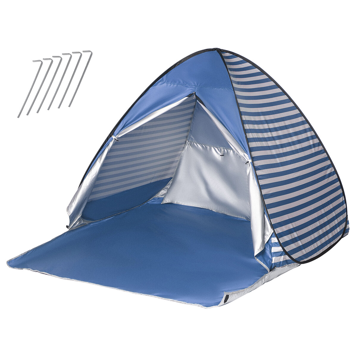 2人のための屋外のキャンプの防水浜のテントの紫外線証拠の日よけのテントの携帯用自動折るテントの避難所