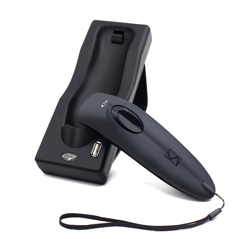 

Symcode MJ-R40 Wireless bluetooth Dual Mode 1D CCD/2D Barcode Scanner Codes Scanning Machine with Pedestal