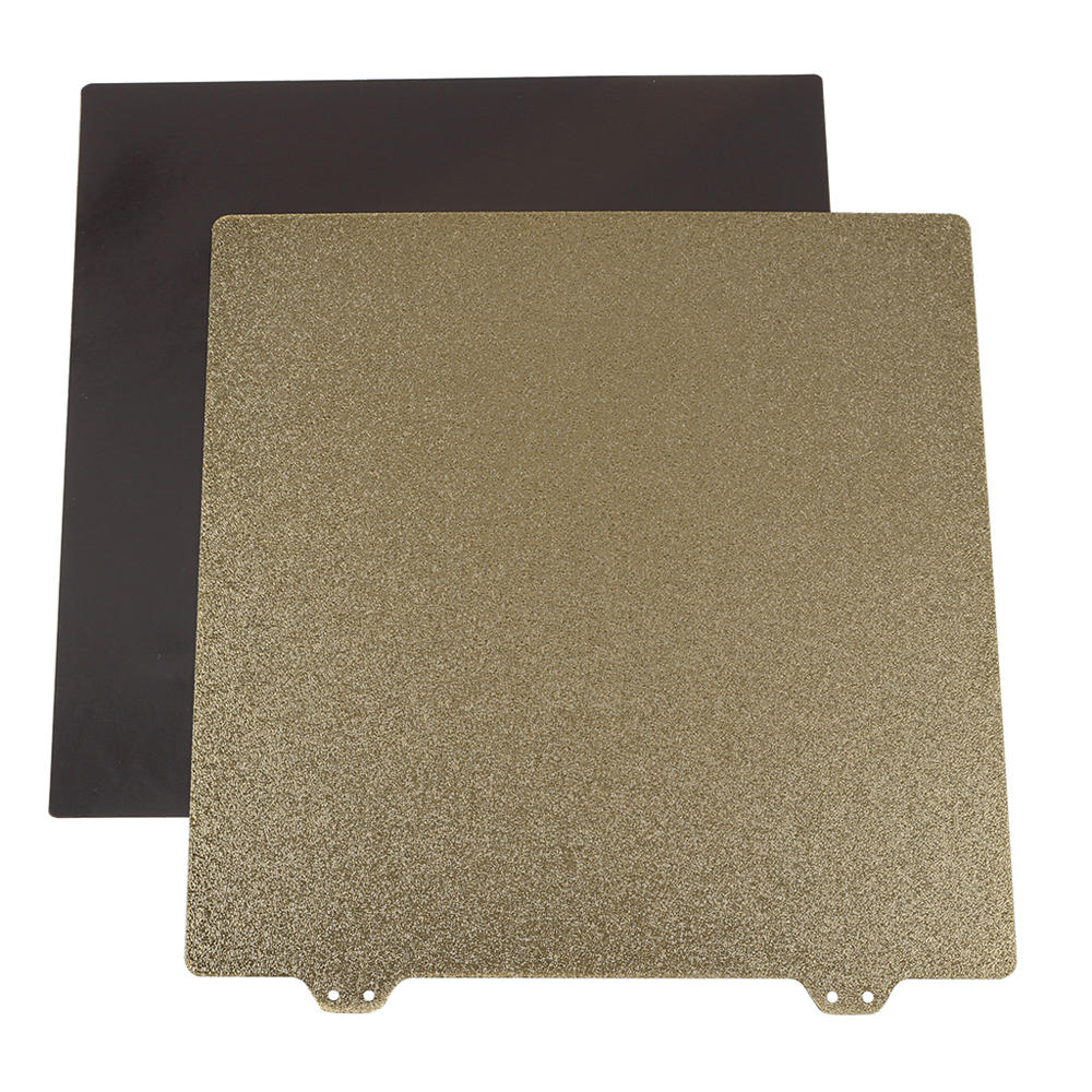 

220x220mm Magnetic Sticker B Surface with Golden Double Texture PEI Powder Steel Plate for 3D Printer