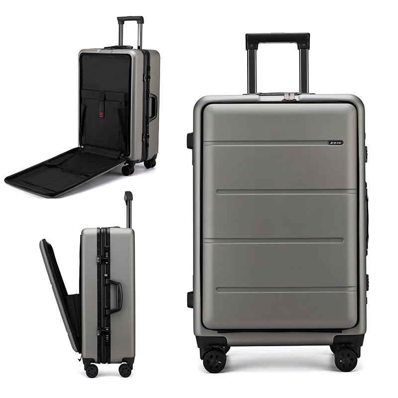 

IPRee® 36L 20inch Travel Suitcase Double TSA Locks 360° Universal Wheel Luggage Case-Titanium