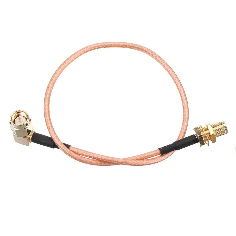 

ECSEE 3Pcs 30CM SMA cable SMA Male Right Angle to SMA Female RF Coax Pigtail Cable Wire RG316 Connector Adapter