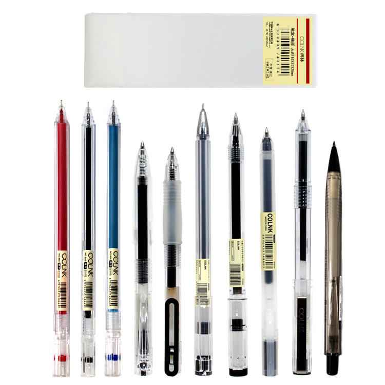 COLNK 10 Pcs/Box Mixed Gel Pens Mechanical Pencils 0.5mm Refills for Office School Stationary Black Red Ink with Pen Box