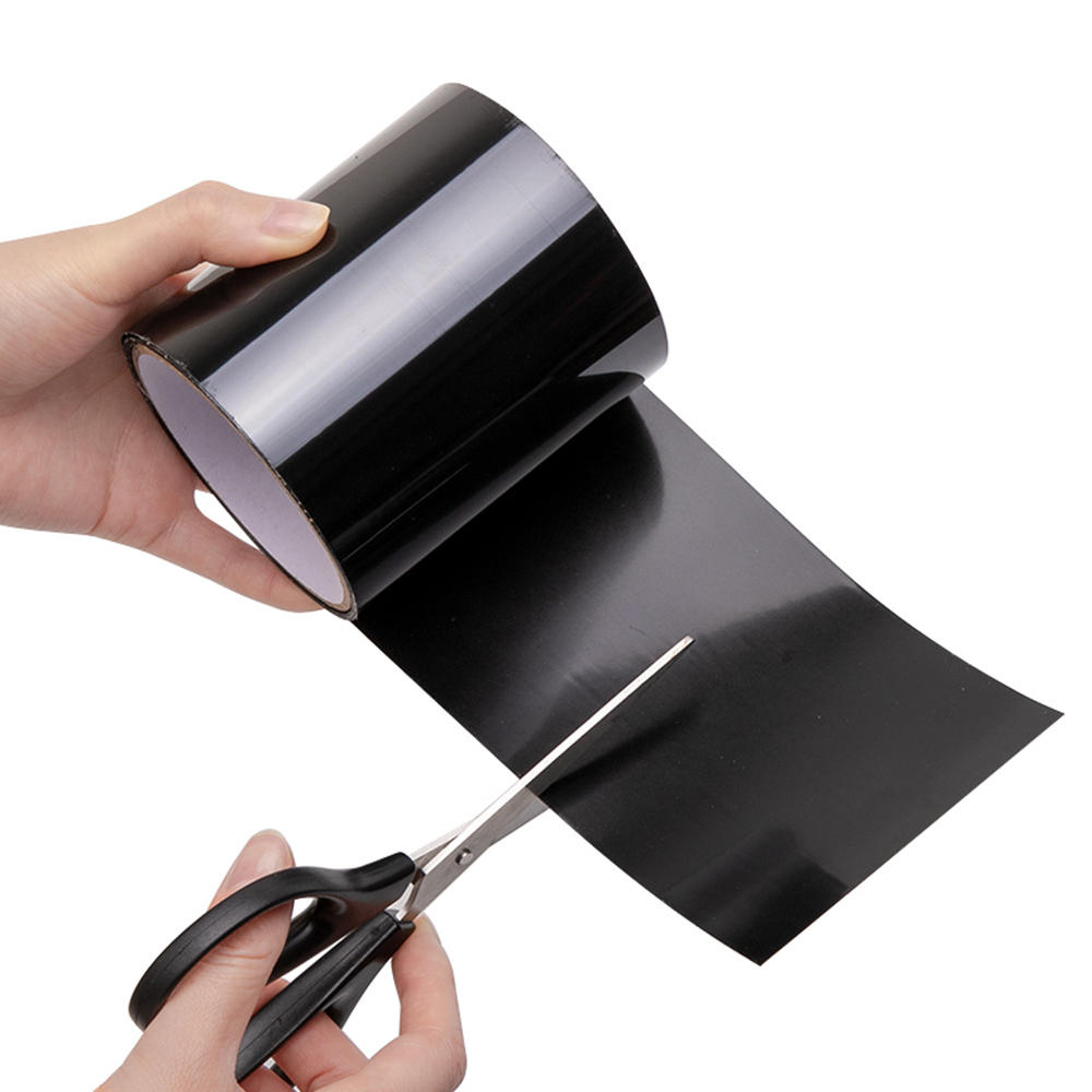 

150x20cm PVC Black/White Super Fix Strong Waterproof Adhesive Tape Pipe Repair Tape Self Fixable Tape Stop Leak Seal Ins