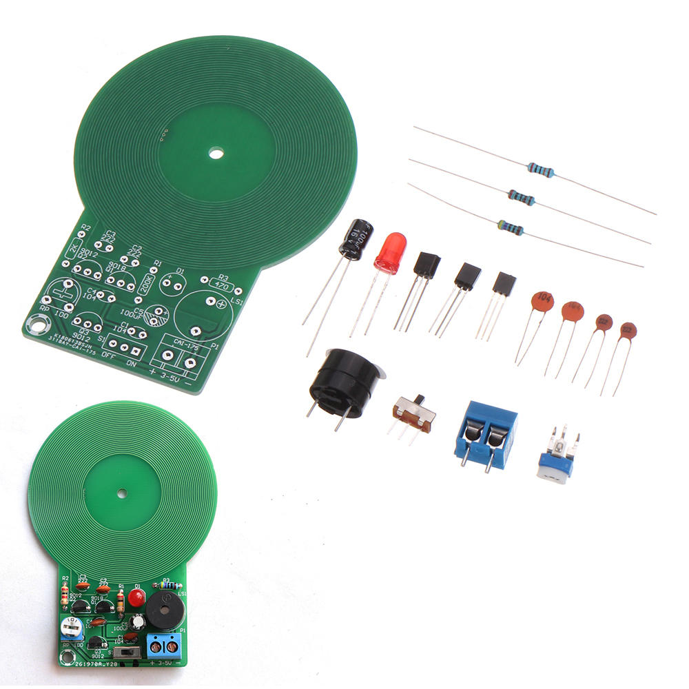 3pcs DIY Electronic Kit Set Metal Detector Electronic Detector Parts DIY Soldering Practice Board for Skill Competition