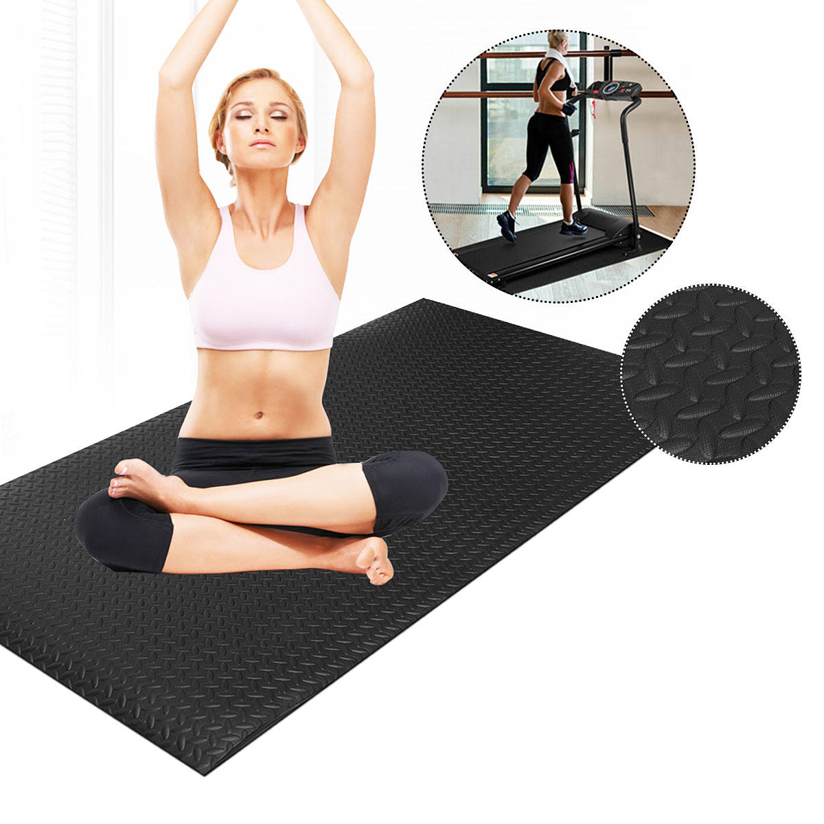 79x40inch Eva Thick Exercise Floor Pad Shockproof Skidproof