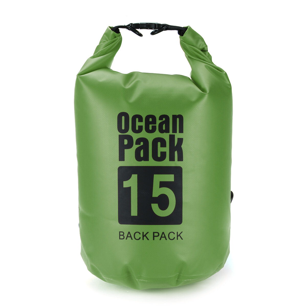 IPRee® 6 Maten Dry Sack Bag 2/5/10/15/20/30L Waterdichte Dry Bag Sack voor Kajakken Kanoën Outdoor Camping Pouch Pack Opbergtassen Legergroen