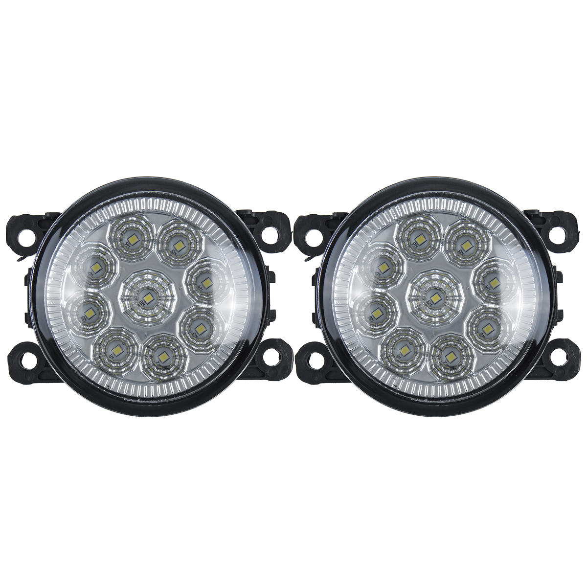 

Pair Car Front LED Fog Lights Lamps with H11 Bulbs White For Land Rover Discovery 4 Range Rover Sport L322