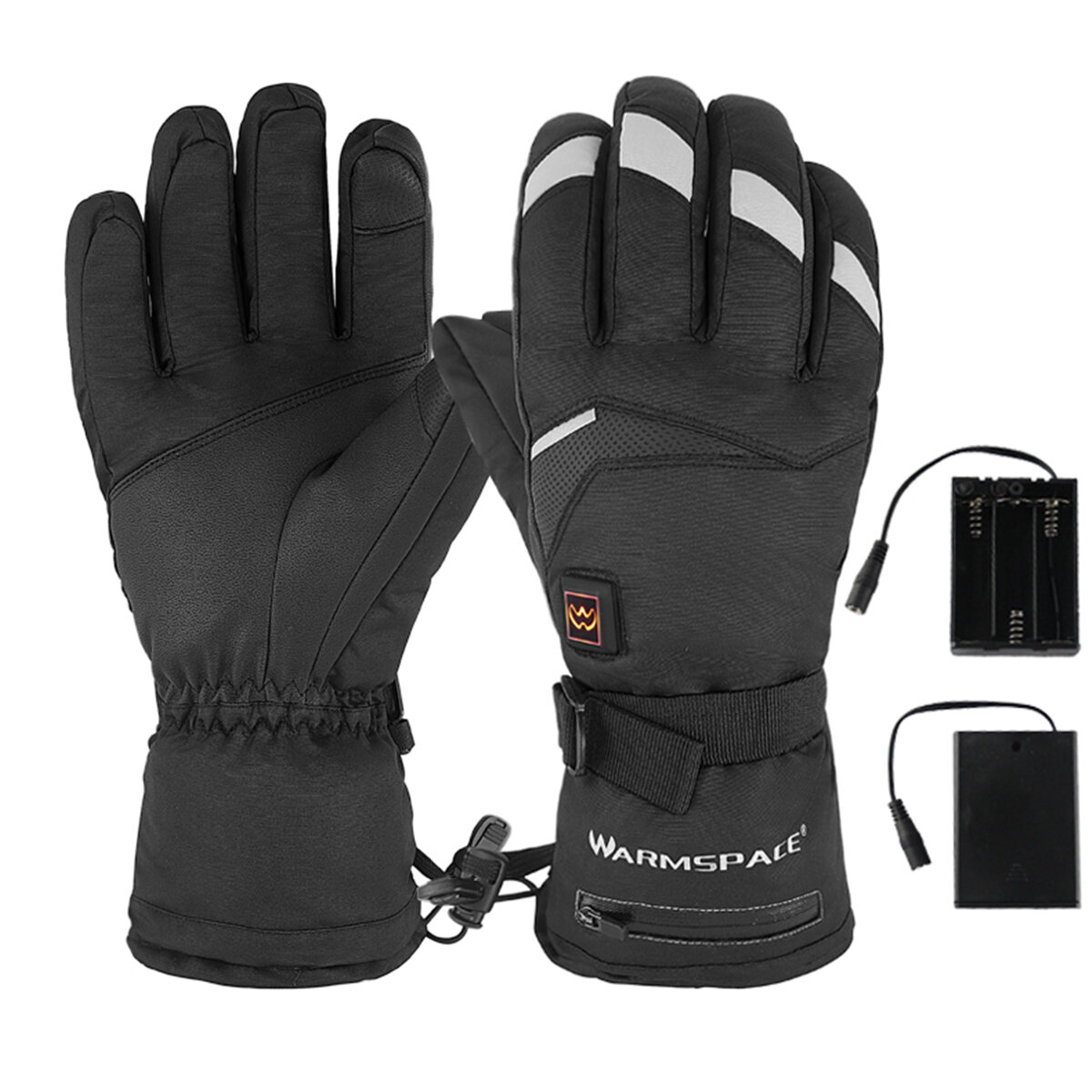 

WARMSPACE 5 Gear Temperature Electric Heated Gloves Touch Screen Waterproof For Motorcylce Riding Outdoor Climbing Skiin