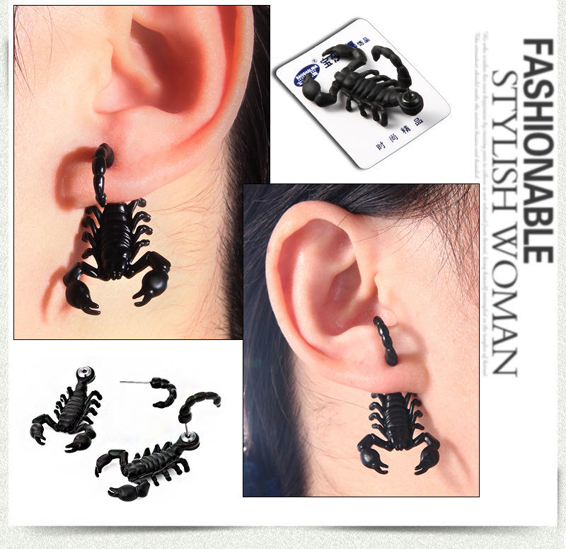 Halloween Earring Creative Scorpion Oorbellen Lichtgewicht voor Hallowen Feestdecoratie