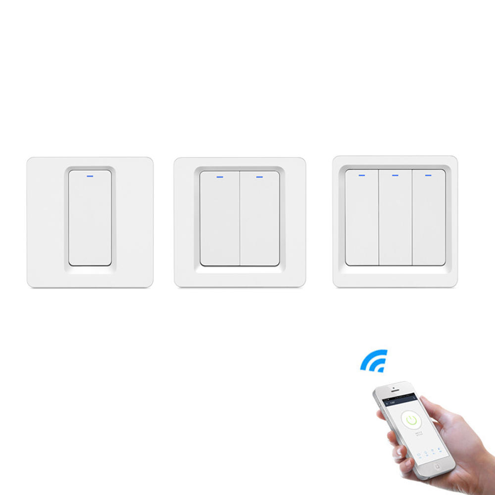 

Geekcreit® 1/2/3 Gang WiFi Smart Light Switch Push Button Smart Life/Tuya APP Remote Control Works with Alexa Google Hom