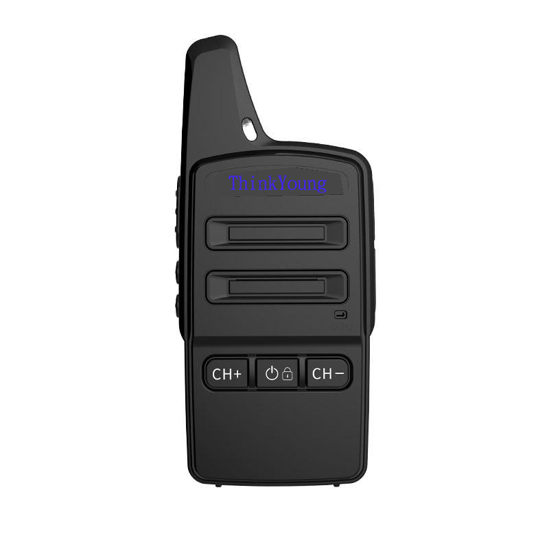 1PC ThinkYoung Q11 2W Mini Utra Thin Handheld Radio Walkie Talkie 400-470MHz 16 Channels 3-4km USB Charging Interphone D