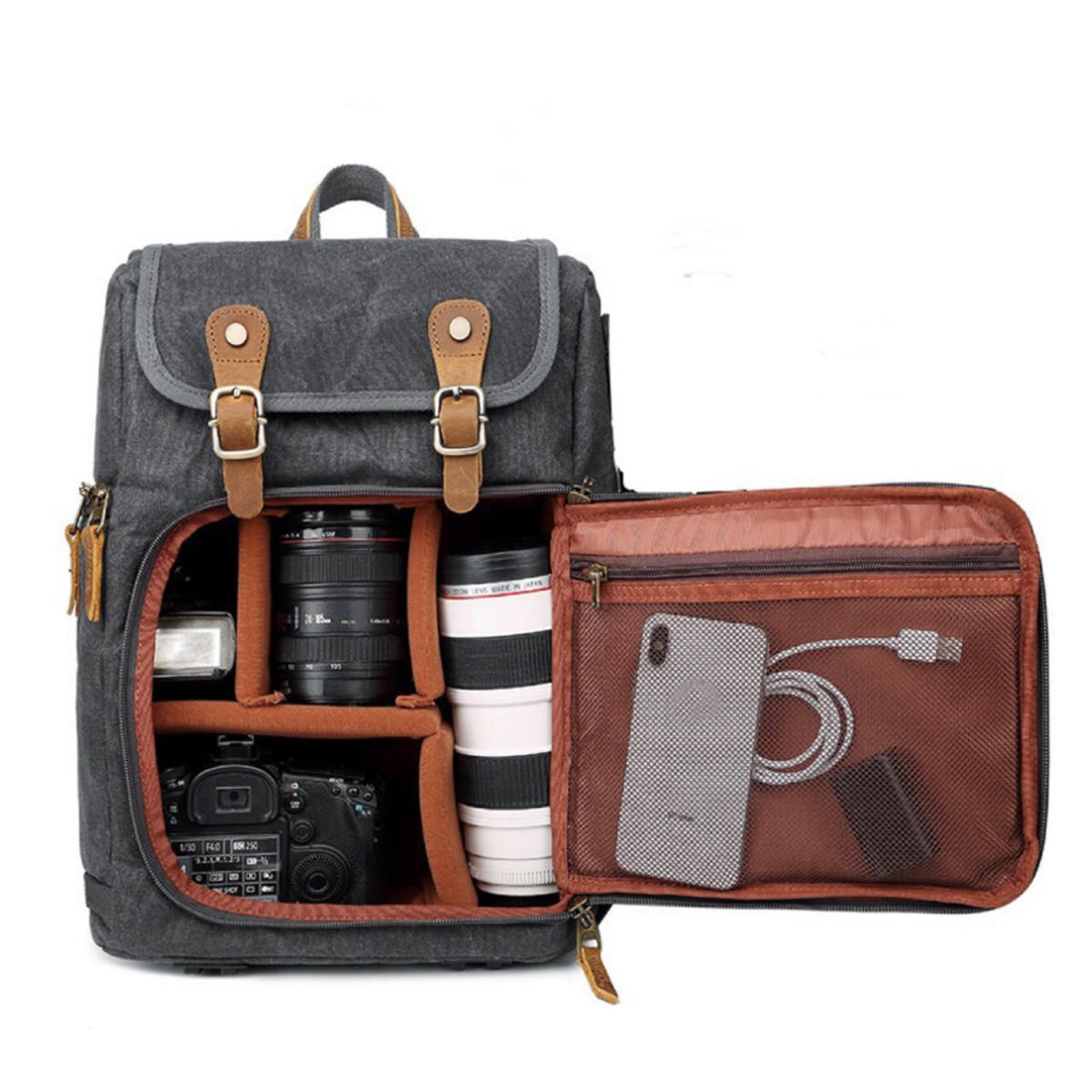 40L 600D Oxford Tactical Backpack Travel Camera Storage Bolsa Ombro impermeável Bolsa