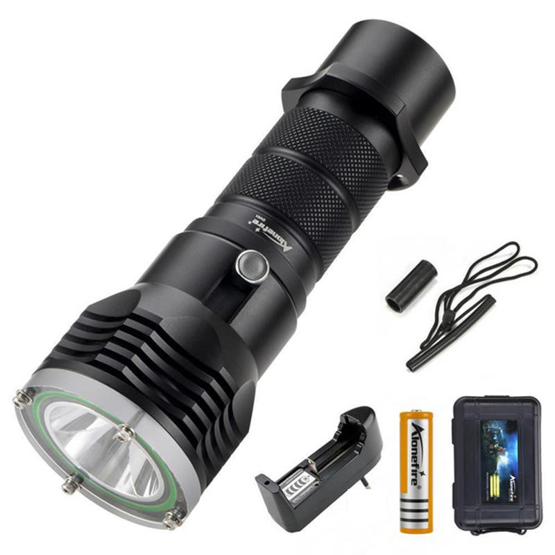 

AloneFire DV51 XM-L2 LED Waterproof LED Flashlight 18650/21700 Flashlight Diving Flashlight