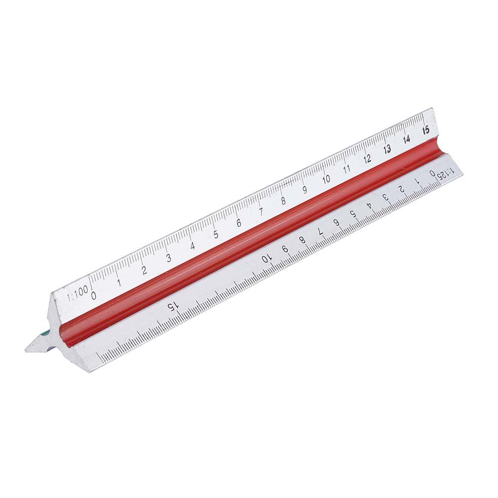 

Aluminium Triangle Ruler 15cm or 30cm Three Color Coded Sides Architect Engineer Angle Ruler Woodworking Gauging Tool