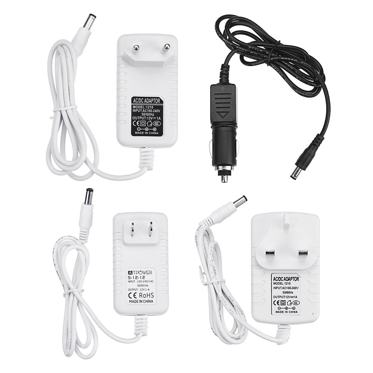 Personen worden niet apart verkocht Connector met RGB-lamp JST-stekker Dc12v autolader / EU / US / U
