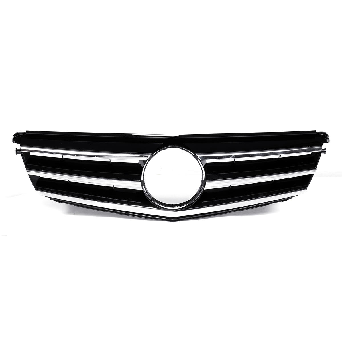 Zwarte Auto Front Bovengrille Grill Voor Mercedes Benz C Klasse W204 C180 C200 C300 C350 2008-2014