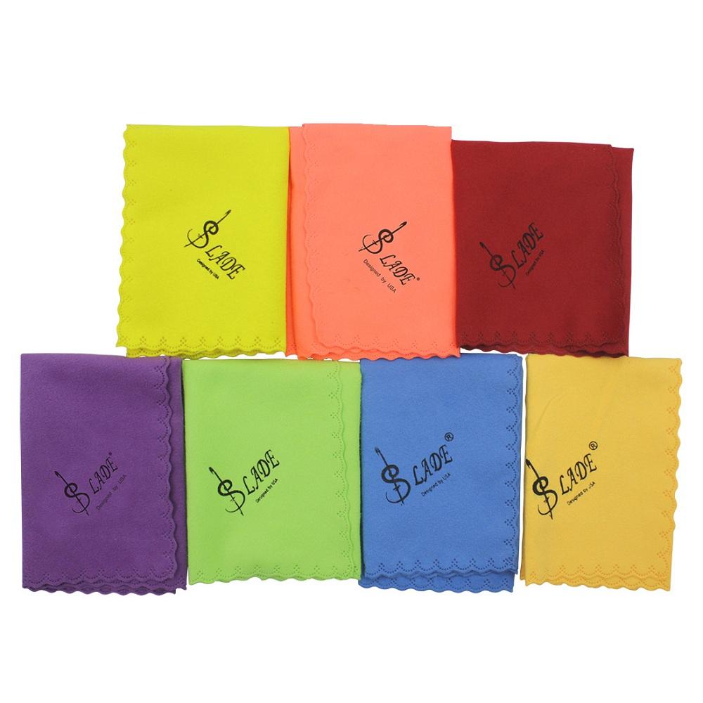 7 Pieces LADE Multicolor Polishing Cloths Cleaning Cloths for Wind Instrument