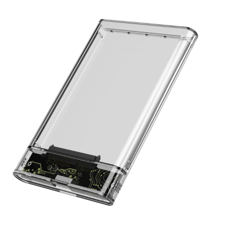 2.5inch SATA I / II / III Hard Disk Transparent USB3.0 / USB2.0 HDD Hard Drive Enclosure Storage Case