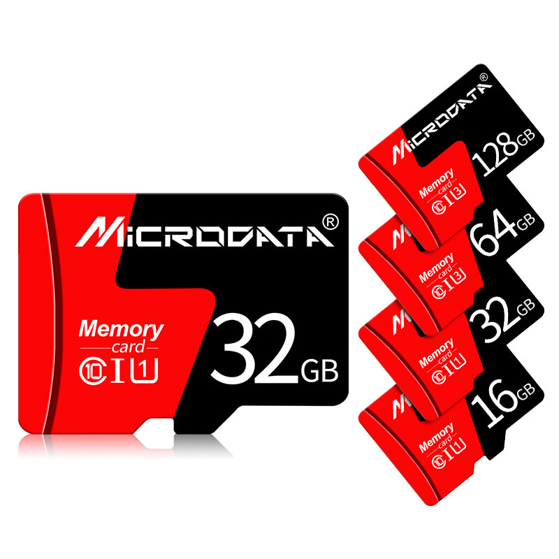

MicroData 8GB 16GB 32GB 64GB 128GB Class 10 High Speed Max 80Mb / s TF карта памяти с адаптером для карты для планшета м