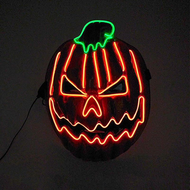 Halloween-masker Cosplaymaskers LED-lichtgevende Punpkin-maskers voor Halloween-feest