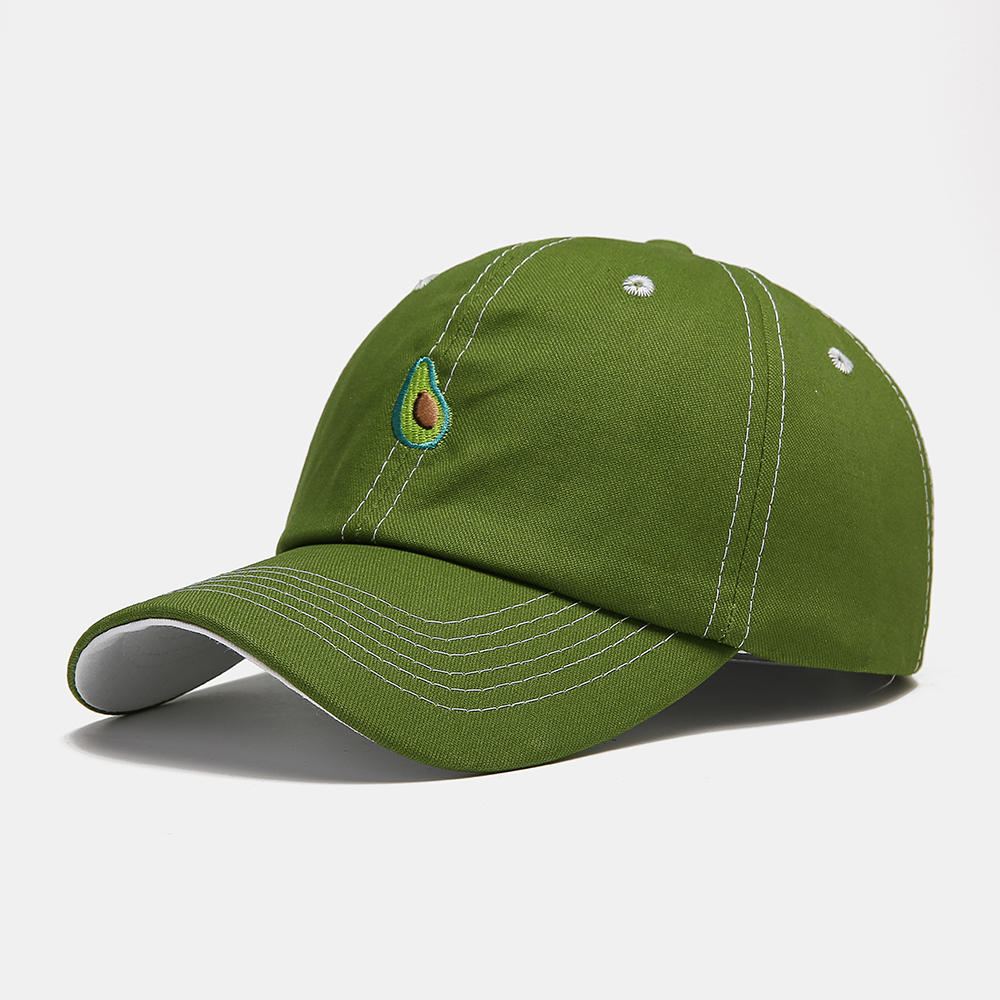 Unisex Fruit Avocado Green Pattern Baseball Cap