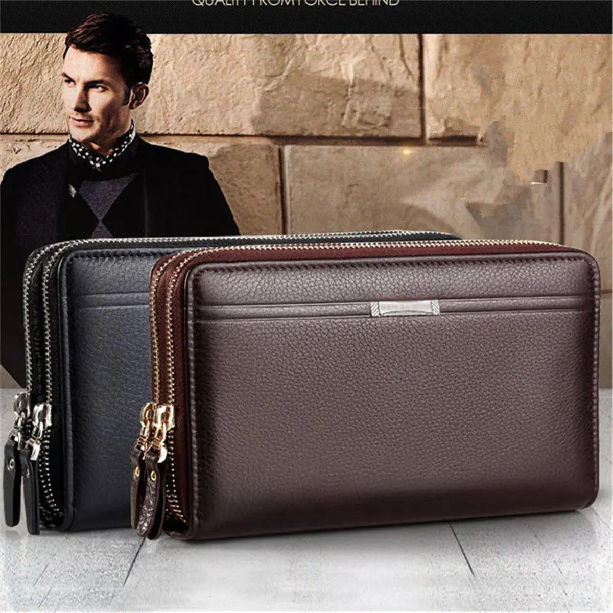 Business Men Leather Clutches.