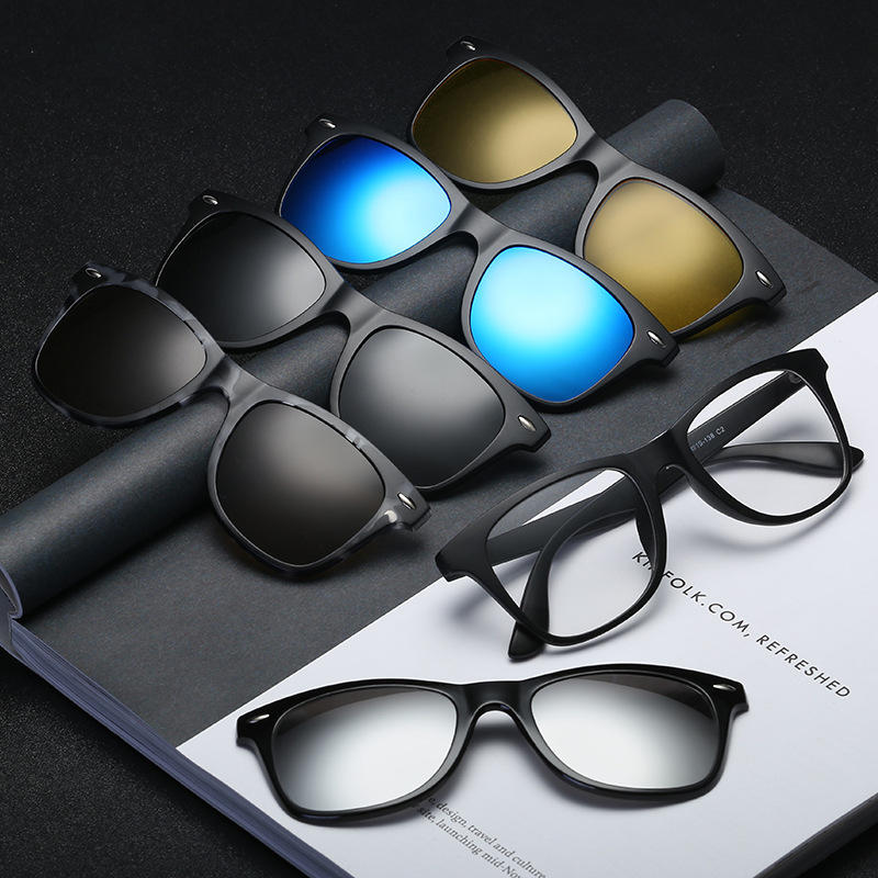 Gepolariseerde clips Magnetische bril Bijziendheid Swappable Sunglasse