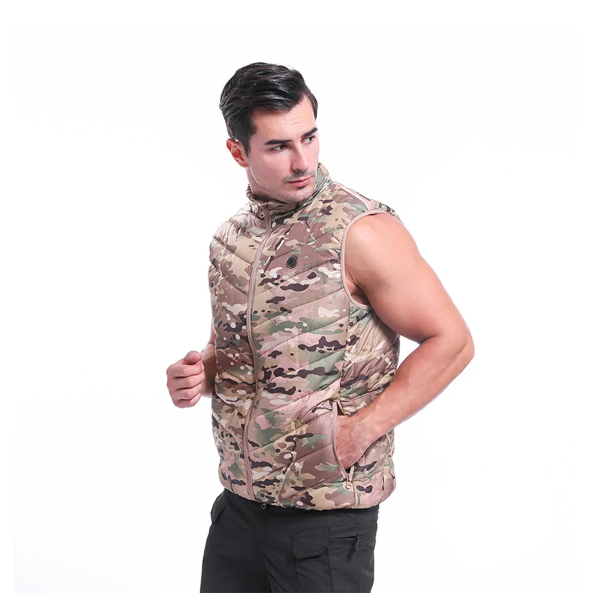 Usb security three-speed thermostat electric vest camouflage outdoor sports warm