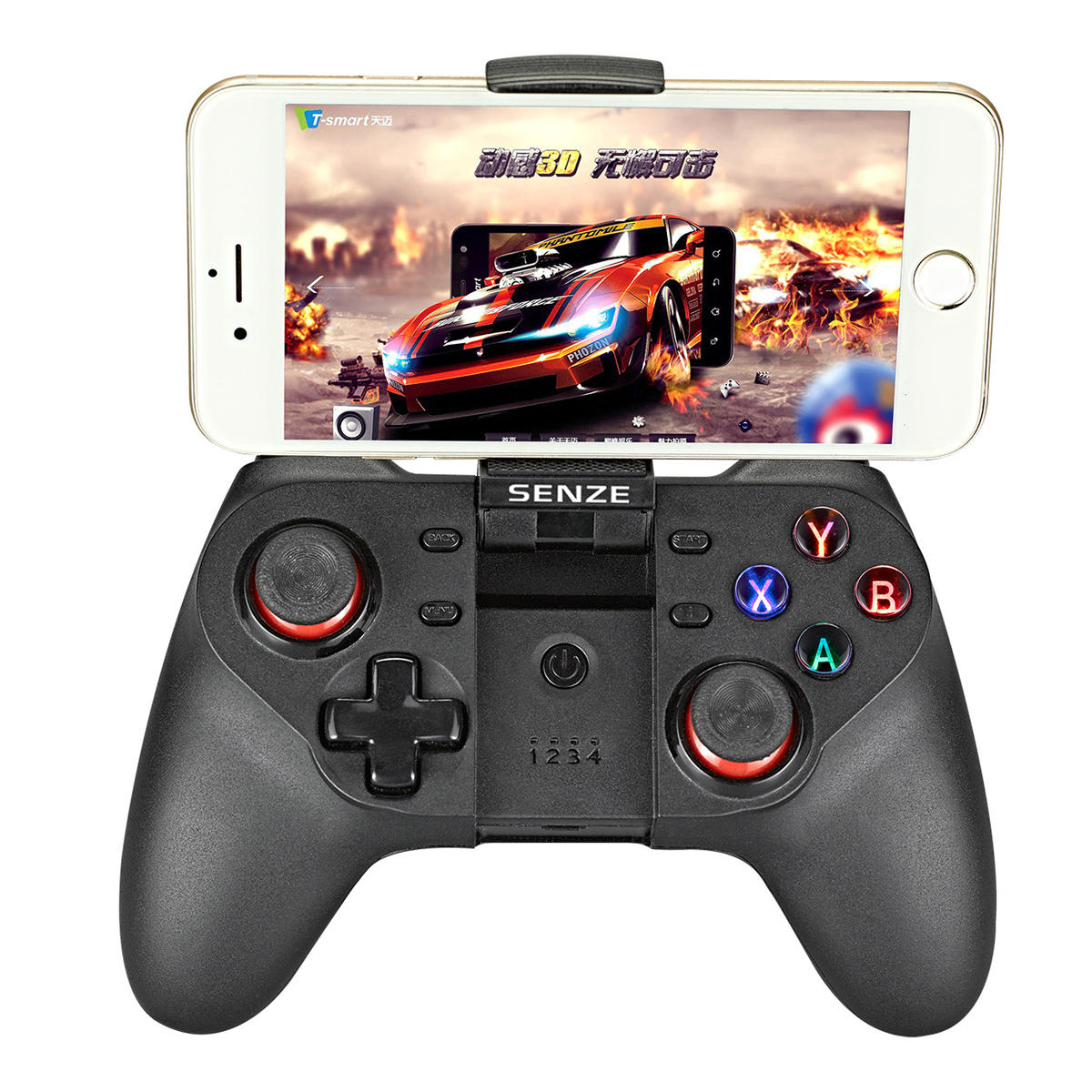 

Senze SZ-A1019 bluetooth Gamepad with Bracket Game Controller for iOS Android Mobile Phone TV Box PC Tablets Smart TV